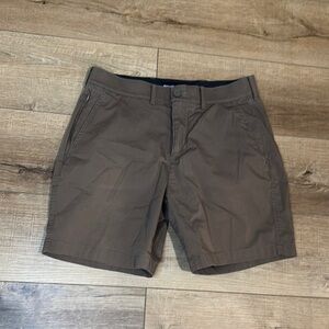 Abercrombie & Fitch Men's Tan Flat Front Shorts